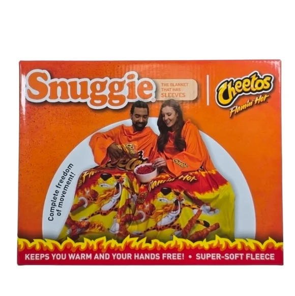 Cheetos Flamin' Hot Snuggie Blanket With Sleeves Nwt - Picture 1 of 5